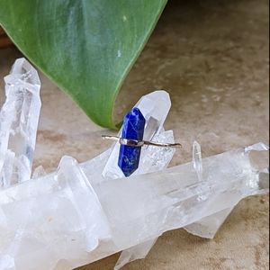 🦋LAST🦋 NWT Baizaar Dual Point Lapis Sterling Silver Ring